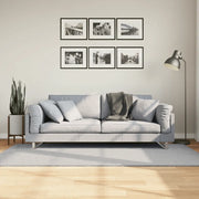 Tappeto a Pelo Corto HUARTE Morbido e Lavabile Grigio 100x200cm 375074
