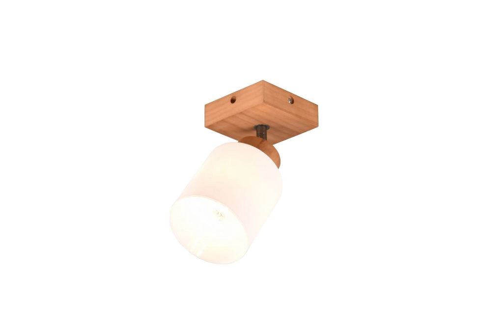 Faretto parete ASSAM legno chiaro E14 dimmer RL R81111030