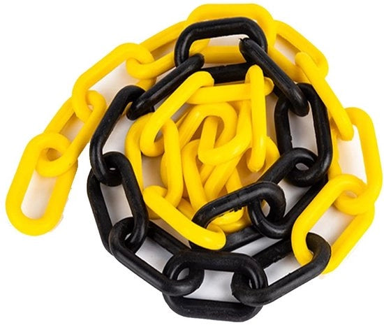 Catenelle in plastica 2 m - Chiusura - Palancate di sicurezza/Coni - Catenelle isolanti - Catenelle di barriera - Adatte per uso esterno/interno - Catenella di arresto