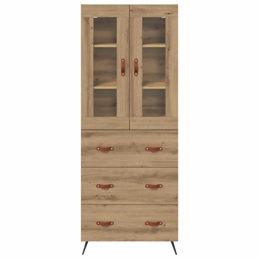 Armadietto alto con ripiano 2 pcs Rovere artigianale