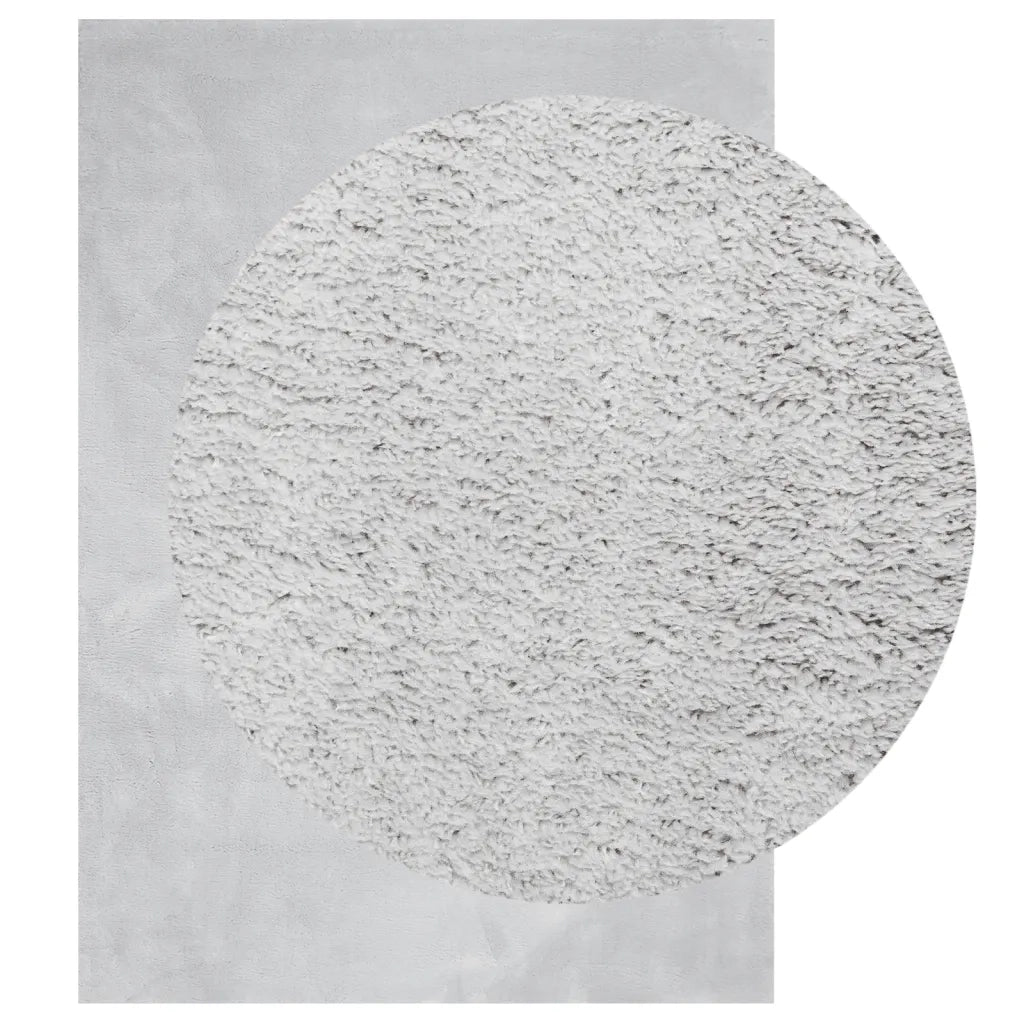 Tappeto a Pelo Corto HUARTE Morbido e Lavabile Grigio 200x280cm 375081