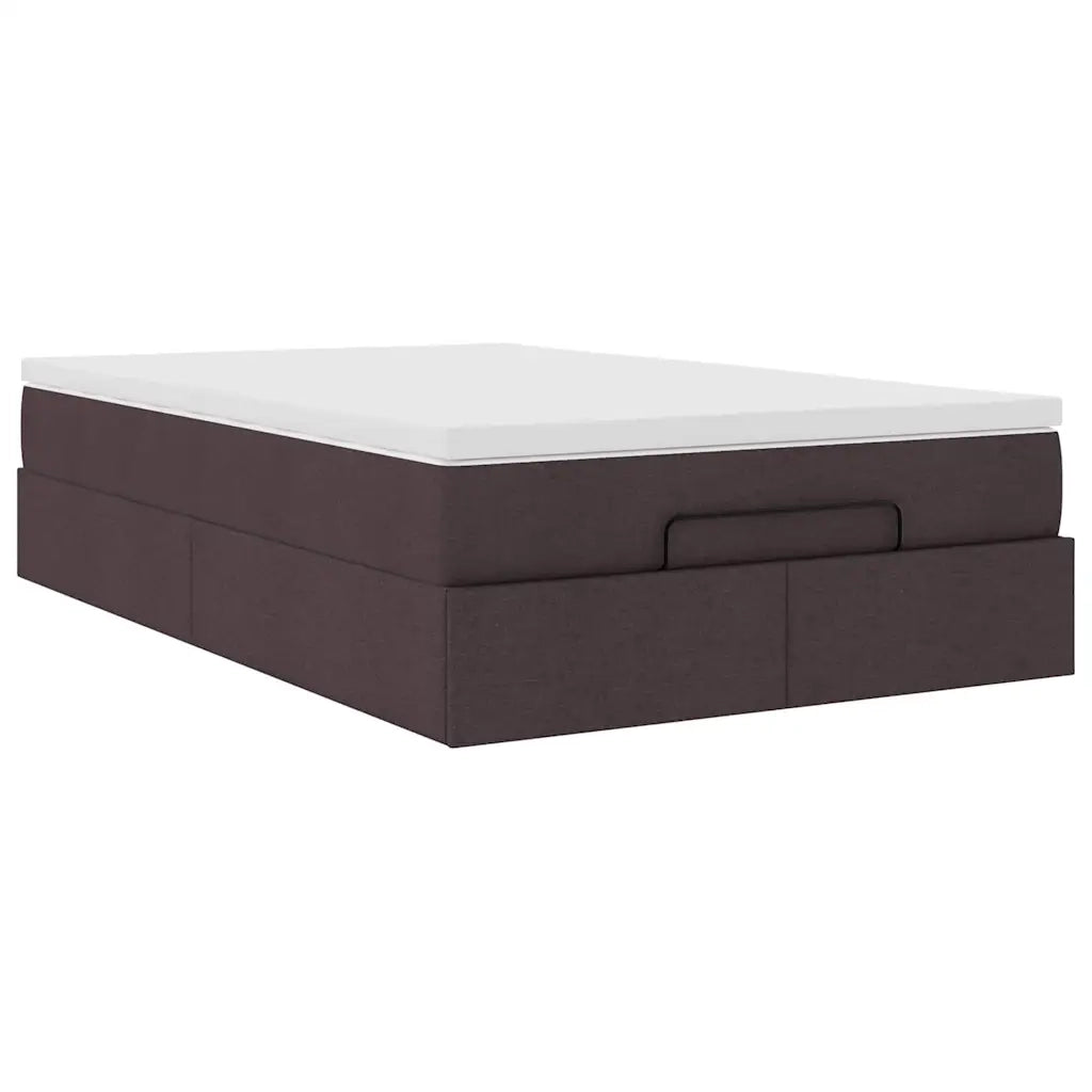 Struttura Letto Pouf con Materasso 120x200 cm in Tessuto 3311102
