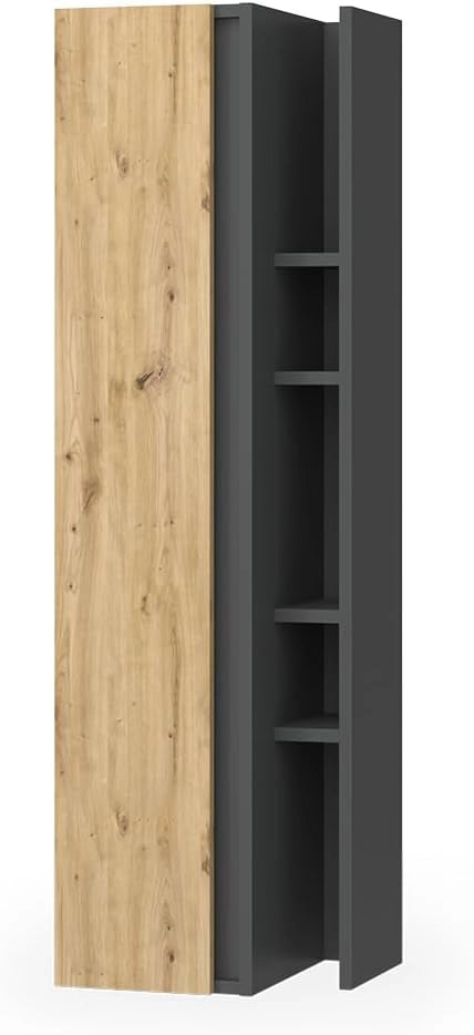 mobile bagno Edelin, Cachemire, 35 x 120 cm con 4 scomparti aperti, a parete per un'installazione flessibile in bagno