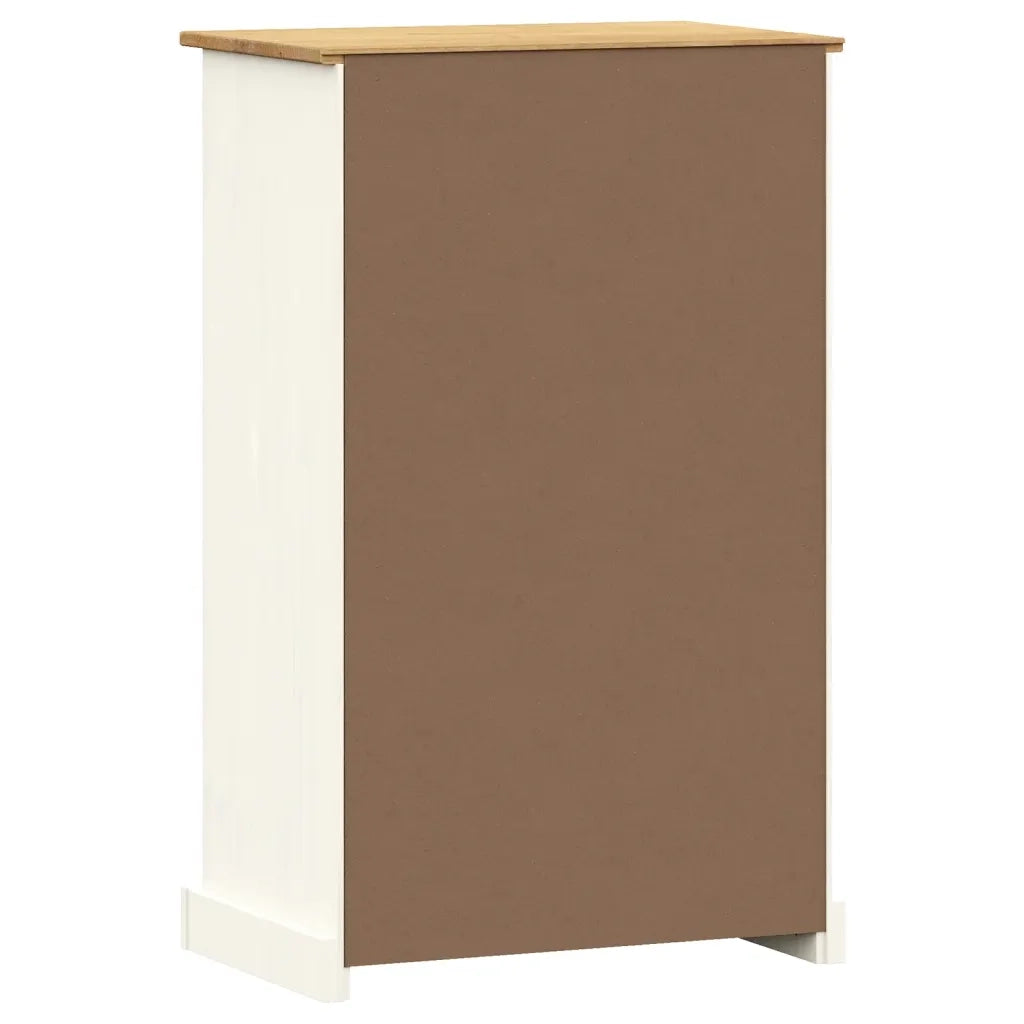 Scarpiera | Mobile per scarpe VIGO 60x35x96 cm in Legno Massello di Pino Bianco