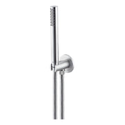 Gruppo presa acqua tondo con supporto doccetta acciaio inox Vema WELLNESS STEEL V08132 Satinato