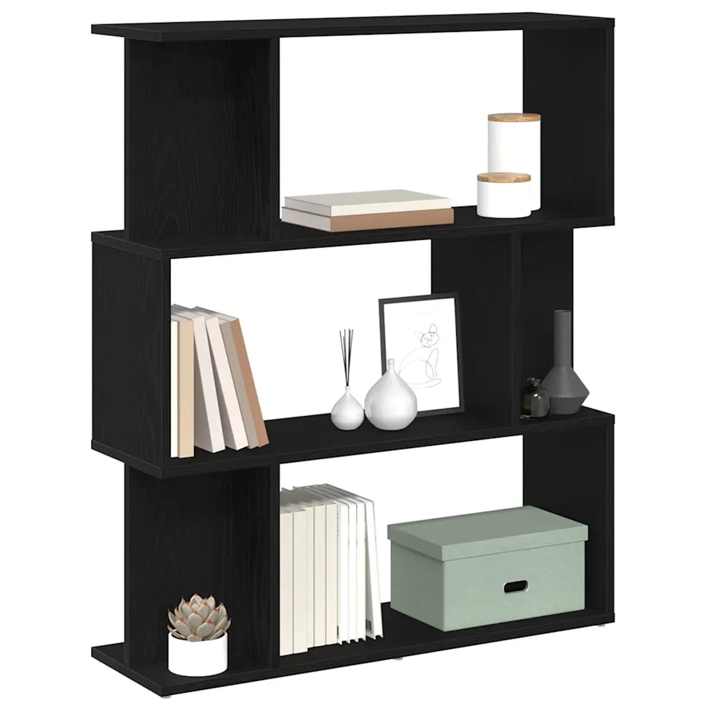 Libreria Rovere Nero 80x24x96 cm in Legno Ingegnerizzato 862394