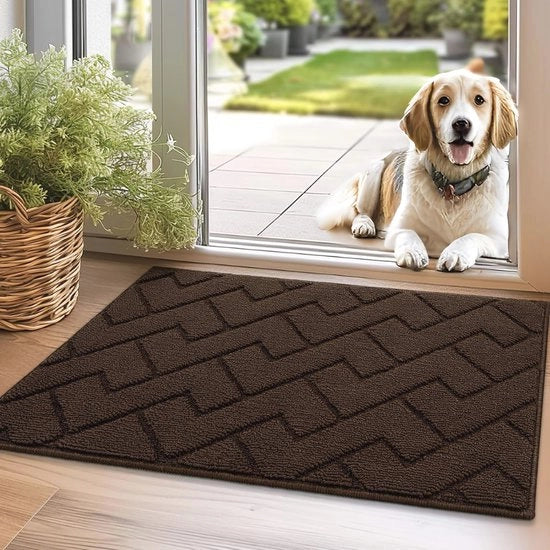 Mat di Protezione Antiscivolo 50 x 80 cm - Materiale Lavabile e Assorbente per Pavimenti Interni e Esterni