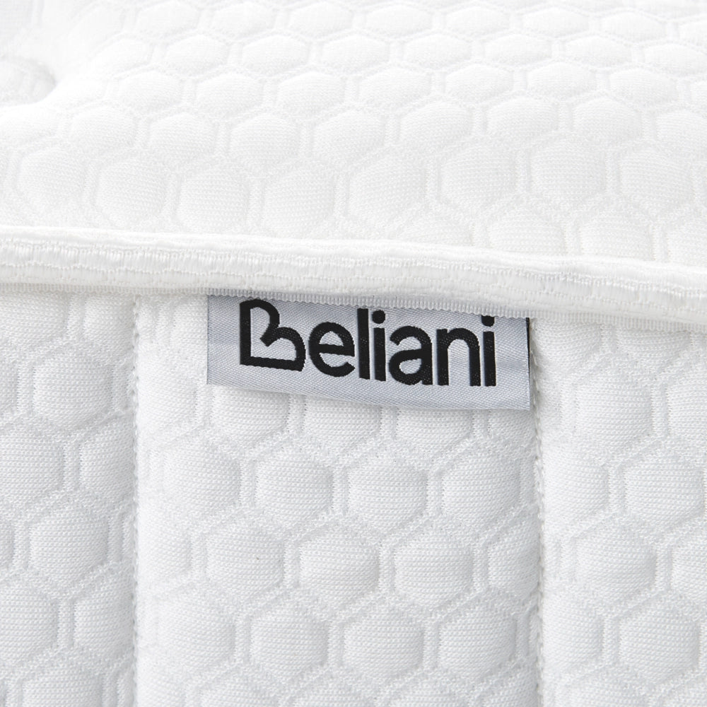Materasso double face in tessuto di colore bianco 160 x 200 cm medio duro camera da letto