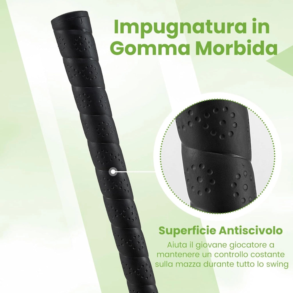 Junior #7 Iron per Bambini, Mazza Individuale per Ragazzi e Ragazze con Asta in Fibra di Vetro e Testa Coperta, Mazza da Pratica Junior, Mano Destra, 76 CM, Età 8-10