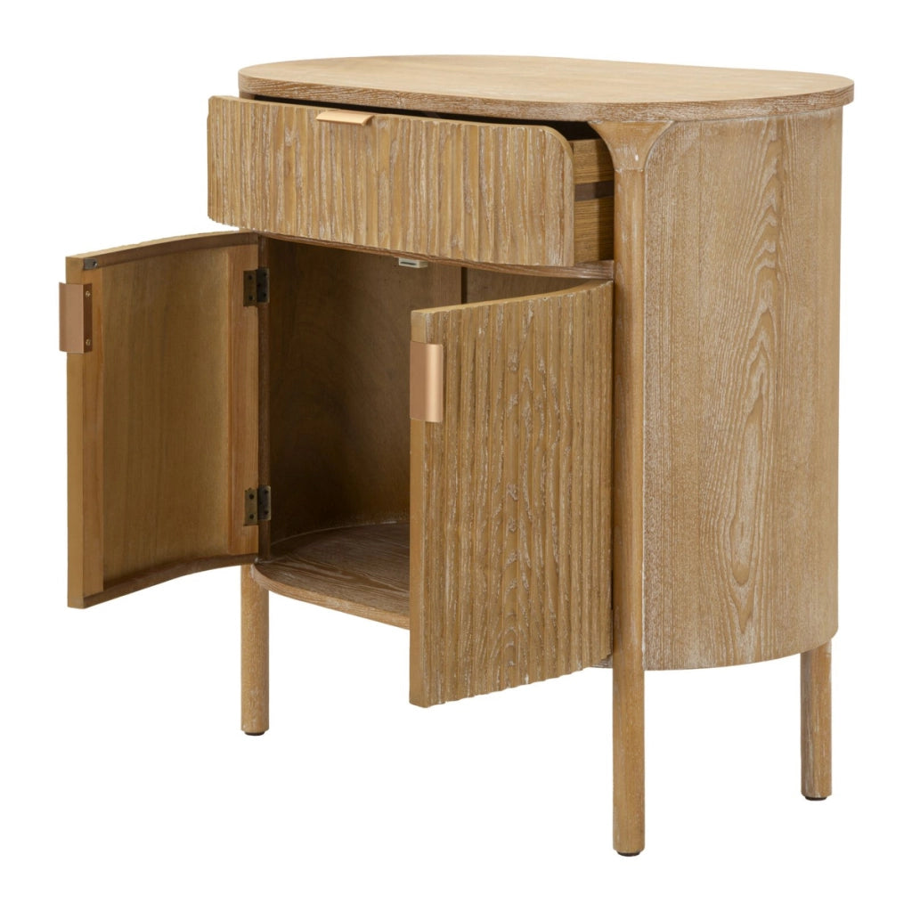 Credenza VKH767, Marrone, Legno, 81x46x82 cm