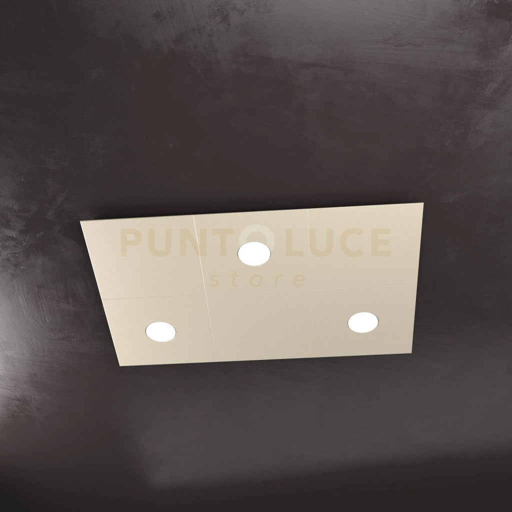 ECCENTRIC APPLIQUE-PLAFONIERA 3 LUCI + 3 DECORATIVO SABBIA 1156-3L3D-SA