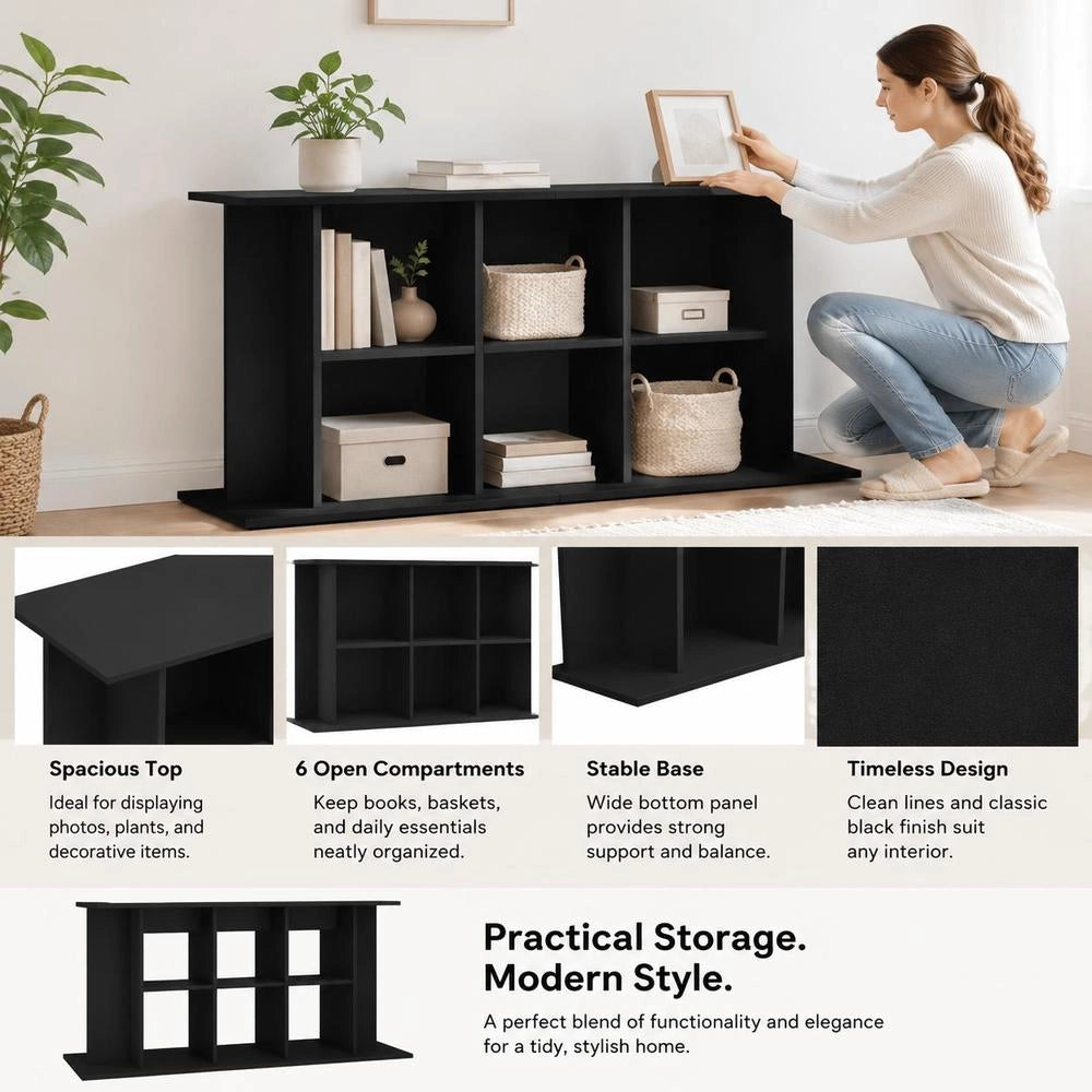 Aquarium Stand Black 120x40x60 Cm Wood Composite