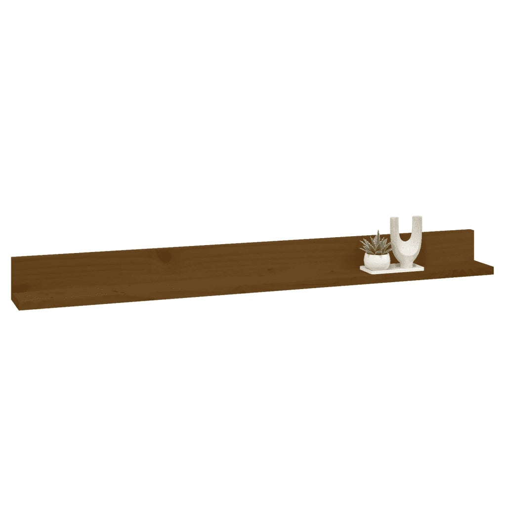 Mensole da Parete 2 pz Ambra 110x11x9 cm Legno Massello di Pino 823612