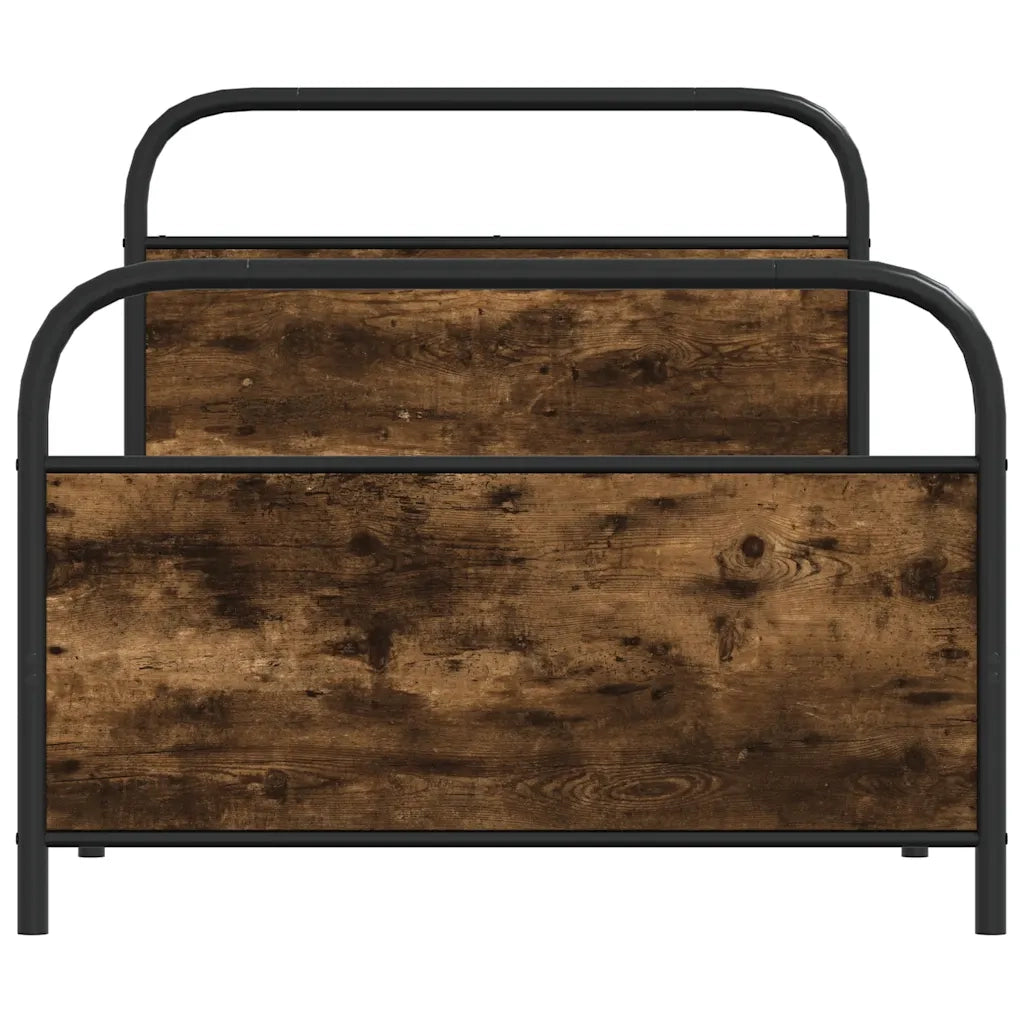 Giroletto senza Materasso Rovere Fumo 100x190 cm in Truciolato 4100221