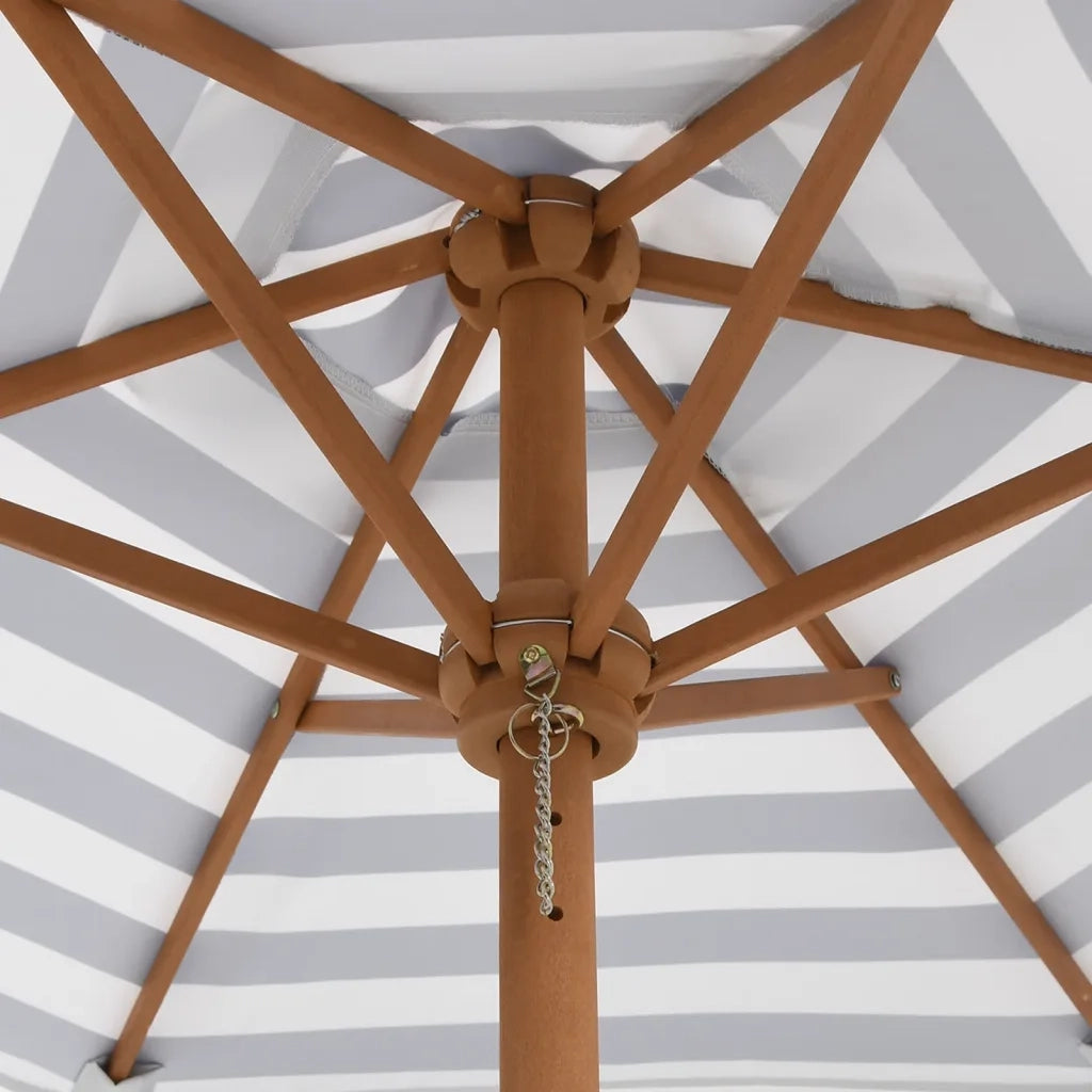 Tavolo Picnic per 6 Bambini con Ombrellone Esagono Legno Abete 3281628