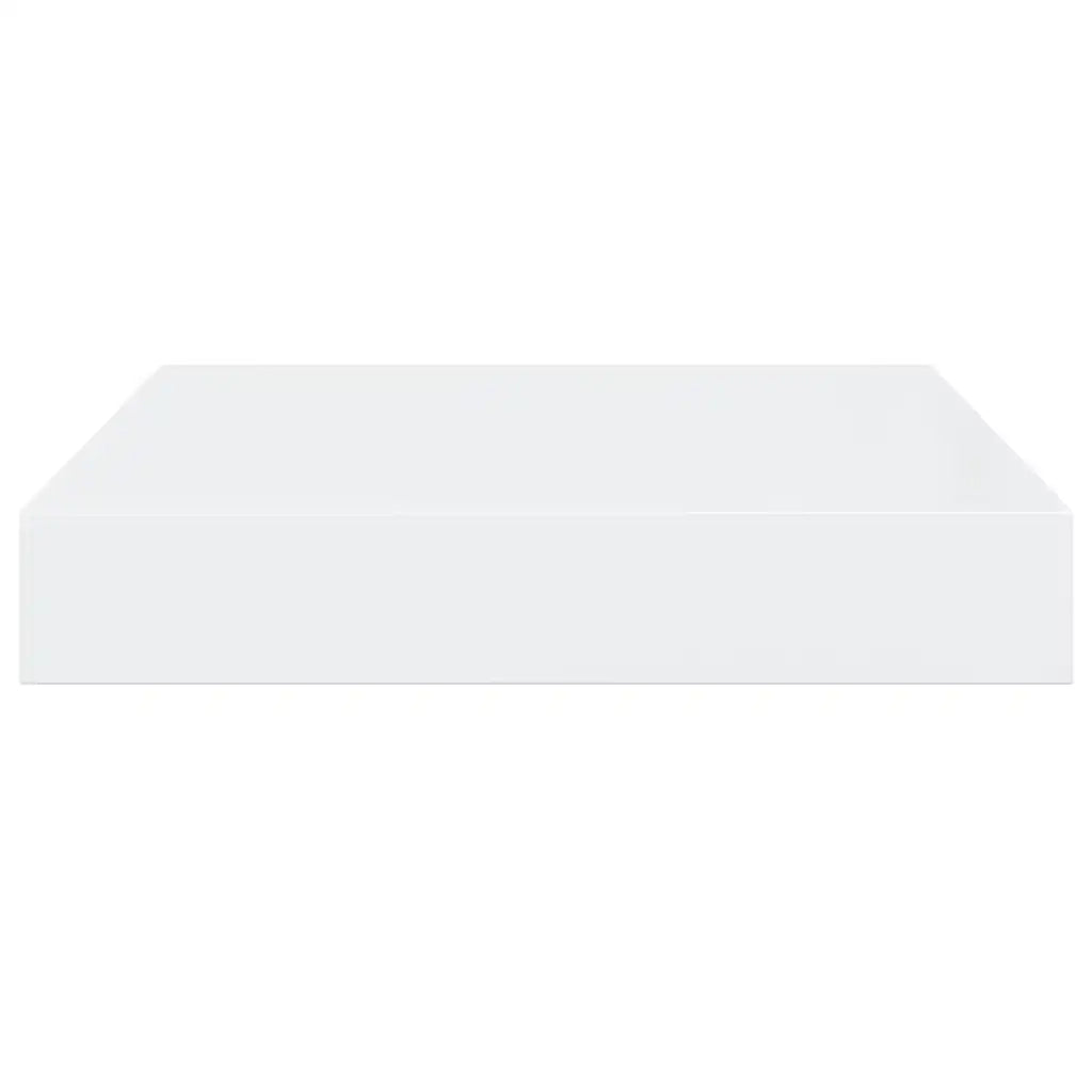 Scaffali a Parete 2 pz Bianco Lucido 23x23,5x3,8 cm in MDF cod mxl 33554