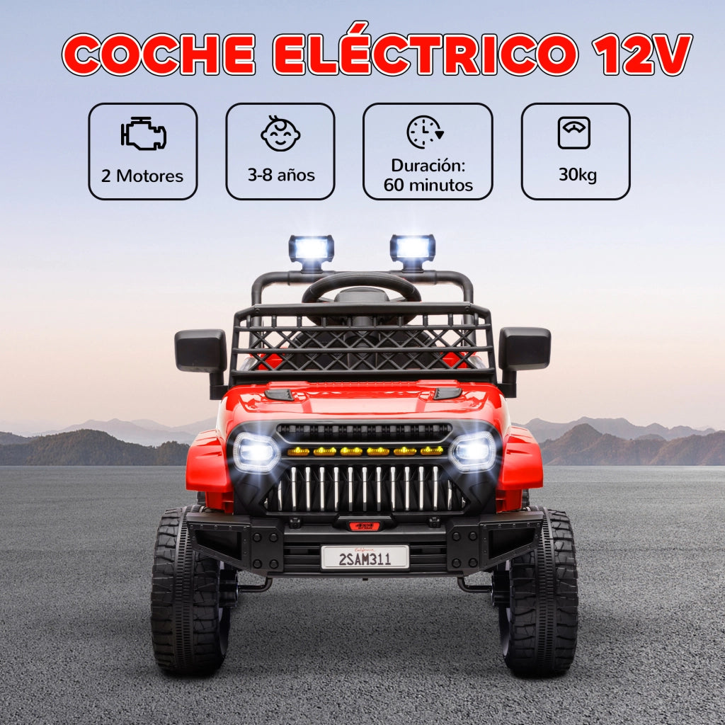 Auto Elettrica per Bambini con Telecomando ¨C zephmum ¨C Rosso 12V