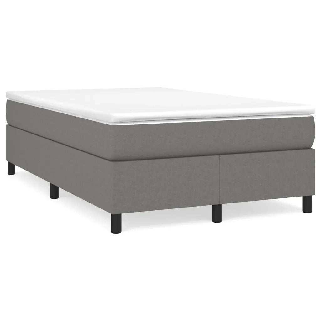 Giroletto a Molle con Materasso Grigio Scuro 120x190cm Tessuto 3269684