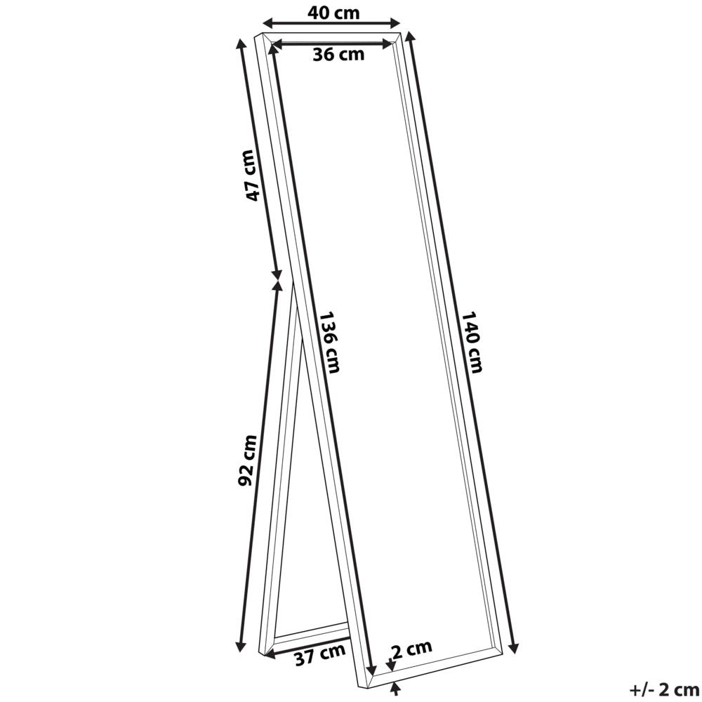 Specchio da pavimento con cornice argento 40 x 140 cm in stile moderno contemporaneo salotto camera da letto
