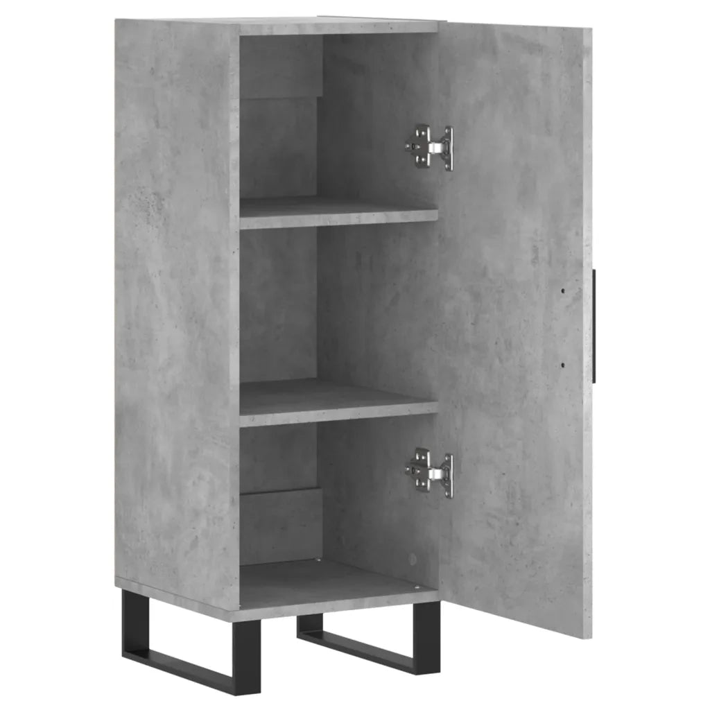 Credenza-Buffet-Armadio da cucina Grigio Cemento 34,5x34x90 cm in Legno Multistrato 477321