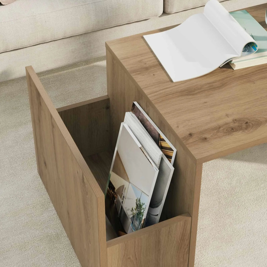 Tavolino da salotto | Tavolino da caff¨¨ | Tavolino da Soggiorno Rovere artigianale 90 x 45 x 35 cm