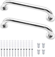 Maniglie di sicurezza antiscivolo per bagno e doccia - 30 cm, 2 pezzi - Acciaio inossidabile
