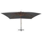 Ombrello | Parasolne a Sbalzo con Palo in Legno 400x300 cm Antracite