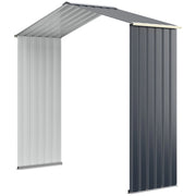Kit di estensione abbinato per capanno degli attrezzi da giardino, Estensione per casetta organizer 213x64x195cm-Casette da giardino