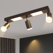 ZMH Faretto da soffitto neri 3 lampadine GU10 20W 3000K orientabili per camera letto cucina bianco caldo