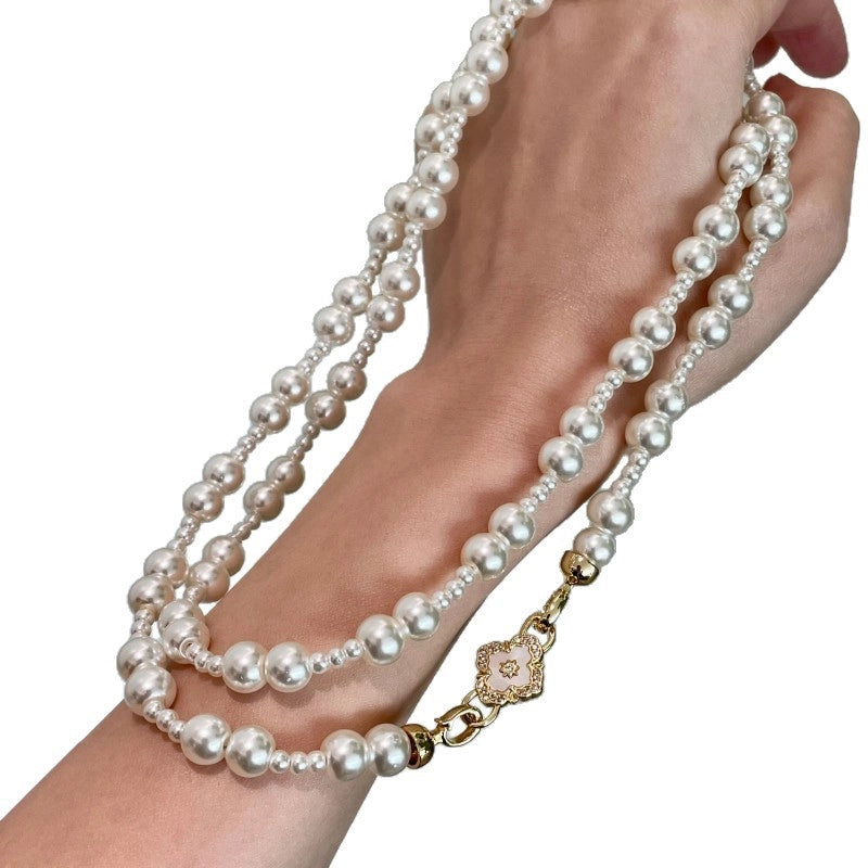 collana di perle di gypsophila