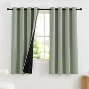 Veli 100% Verduisteranti - 2 Pezzi - 140B x 160H cm - Occhi in Metallo - Isolanti Termici - Veli di Oscuramento