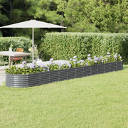 Letto da Giardino in Acciaio Zincato 512x80x36 cm Antracite 318941