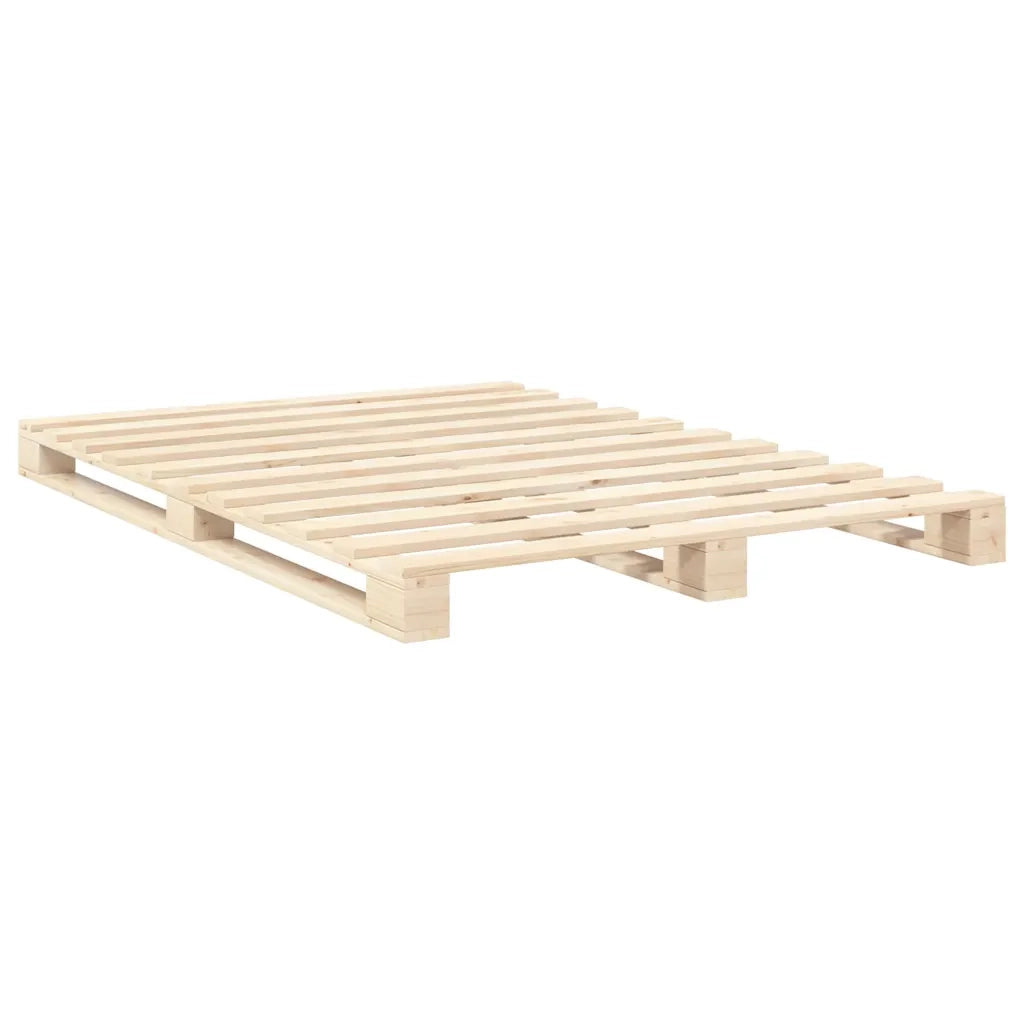 Giroletto con Testiera 140x200 cm in Legno Massello di Pino