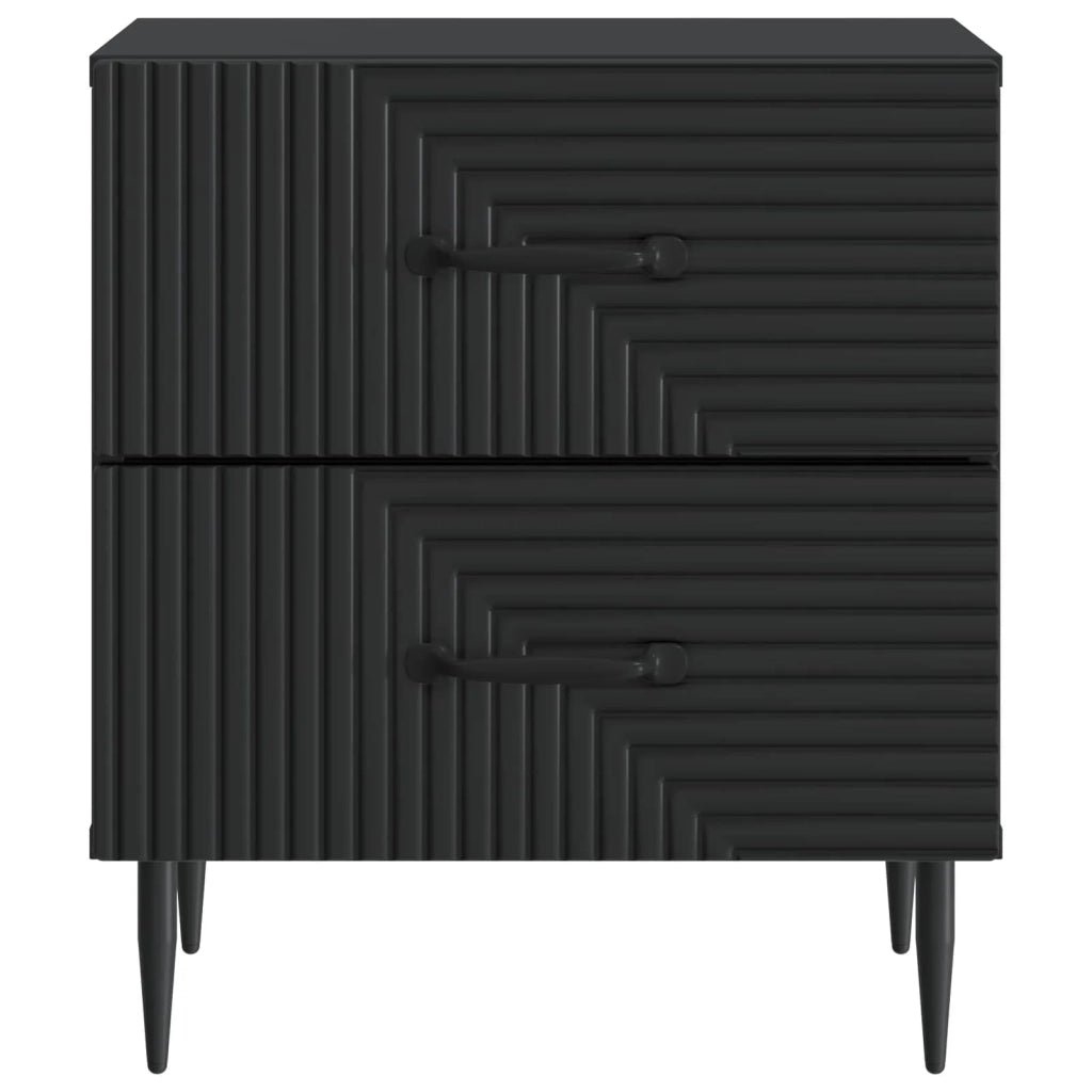 Armadio da Notte Nero 43 x 34,5 x 47,5 cm Legno ingegnerizzato 894757