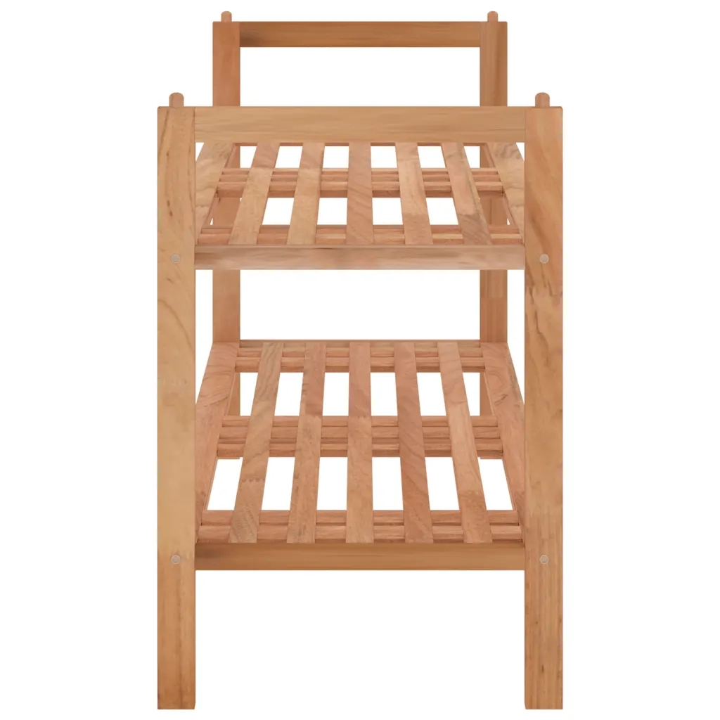 Scarpiera 69x27x41 cm in Legno Massello di Noce 350361