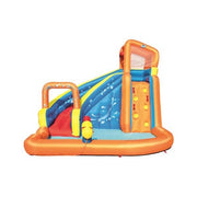 Bestway piscina parco acquatico turbo splash, mis. 365x320x270 cm, scivolo d'acqua, cannone spara acqua, muro di scalata, include soffiatore ad aria, picchetti di ancoraggio e borsa per il trasporto - 53301 4