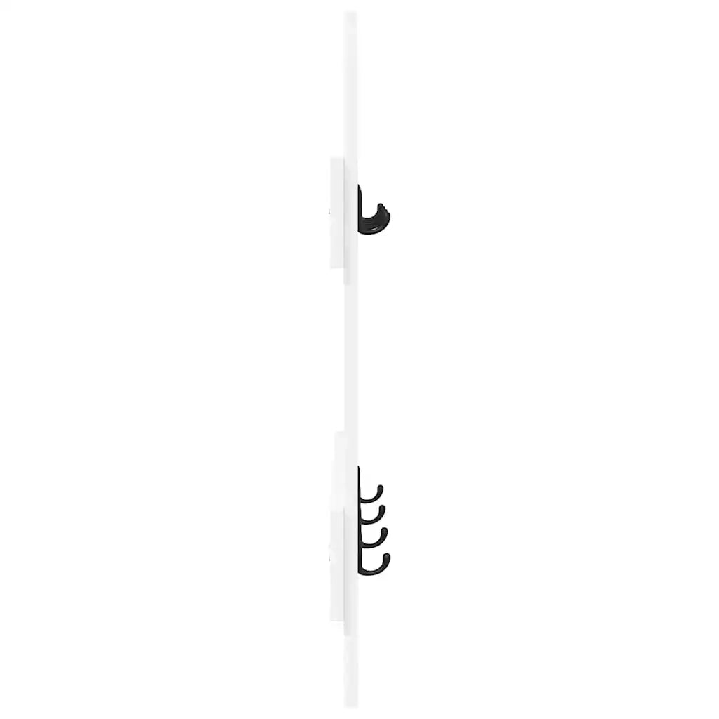 vidaXL Appendiabiti a muro Bianco 60 x 3 x 82 cm Legno multistrato