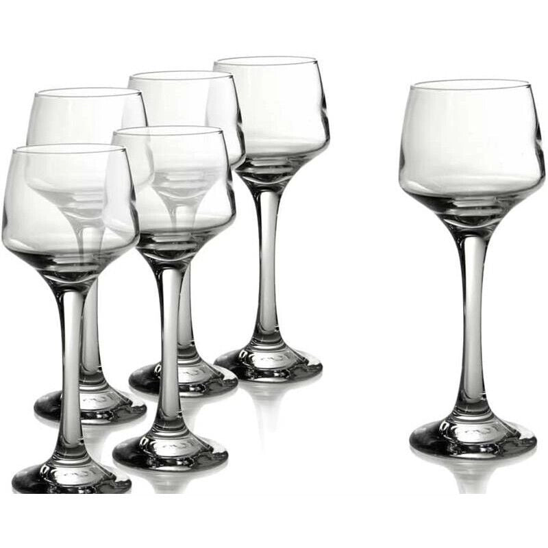 SET DIAMANTE DA 6 BICCHIERI CALICI PER LIQUORE DA 800 CC