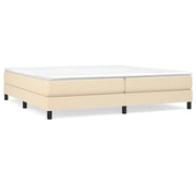 Letto matrimoniale | Letto per adulti | Struttura Letto a Rete a Molle Crema 200x200 cm in Tessuto