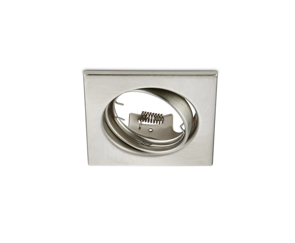 Faretto incasso Trio JURA argento quadrato GU10 orientabile