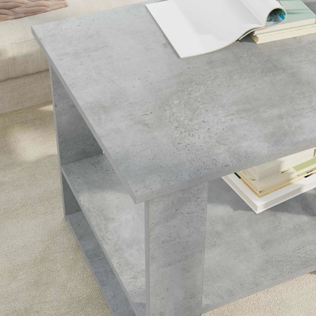 Tavolino da salotto Grigio cemento 72 x 50 x 50 cm 8000191