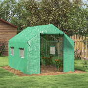 SERRA A TUNNEL 200x300x200 cm Verde con porta a rullo e 4 finestre