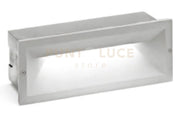 GES351- SEGNAPASSI AD INCASSO COLORE GRIGIO METALLIZZATO A LED 4000K 1200LM 13W 25X9,8CM