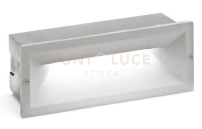 GES351- SEGNAPASSI AD INCASSO COLORE GRIGIO METALLIZZATO A LED 4000K 1200LM 13W 25X9,8CM