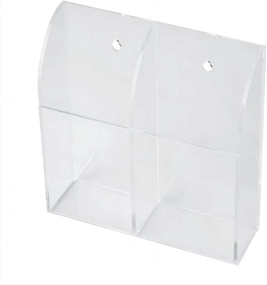 Sostegno per telecomando | Organizzatore da parete (2 rami) per aria condizionata, telefono cellulare, TV Box in acrilico.