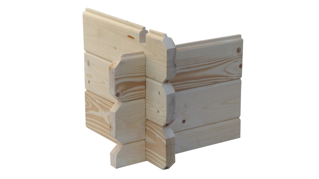 Casetta da giardino in legno - 9m2 - 3x3m - 28mm - colore: naturale - DOM664 - ALTANKA