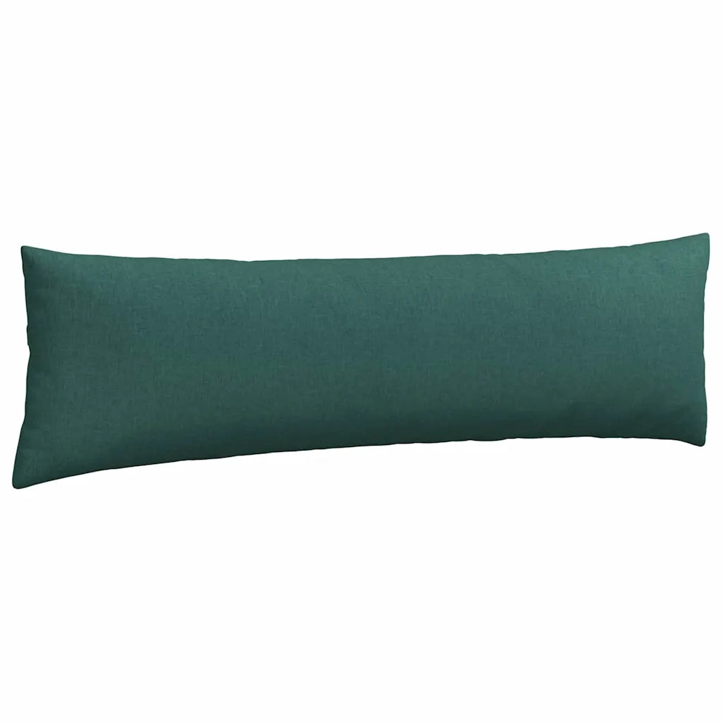 Cuscini da Divano 2 pz-Set di 2 Cuscini per Sofa Verde Scuro 145 x 40 cm Tessuto