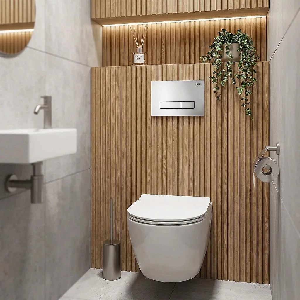 Pulsante Per Supporto Set Da Incasso Wc Rea Hd K011a-q And Slim 024n Satin