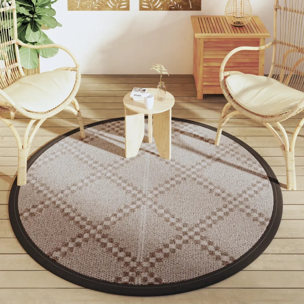 Tappeto da Esterni ARAKIL Marrone ?160 cm in PP CFW9656425