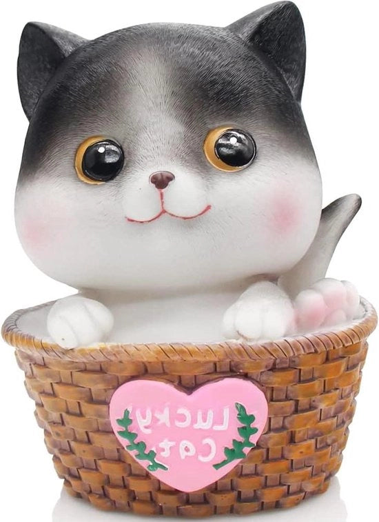 Banca per Gatti - Cassa di Risparmio per Bambini - Prima Banca per Monete - Regalo di Natale Ideale per Ragazzi - Decorazione per la Casa (WK19-D8)
